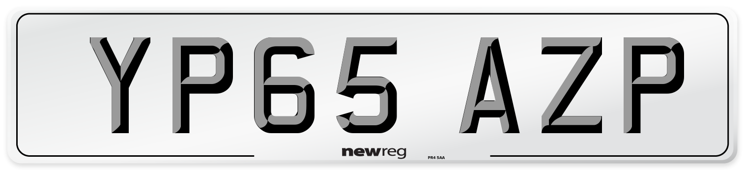 YP65 AZP Number Plate from New Reg